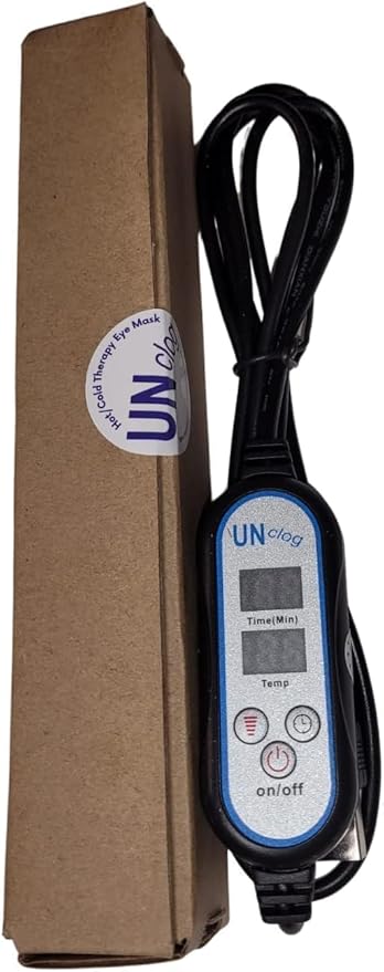 Unclog(ic) Professional All in One Eye Compress for Eye Care LED Controller | with 5 Adjustable Heat Settings and Self Timer-Velvo Beauty