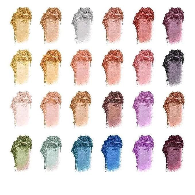 24 Shade Eyeshadow Palette - Festive Luxury Vibrant Bold Full-Color Pigment Long Lasting Matte Shimmer Eye shadow Palette (Marrakech)-Velvo Beauty