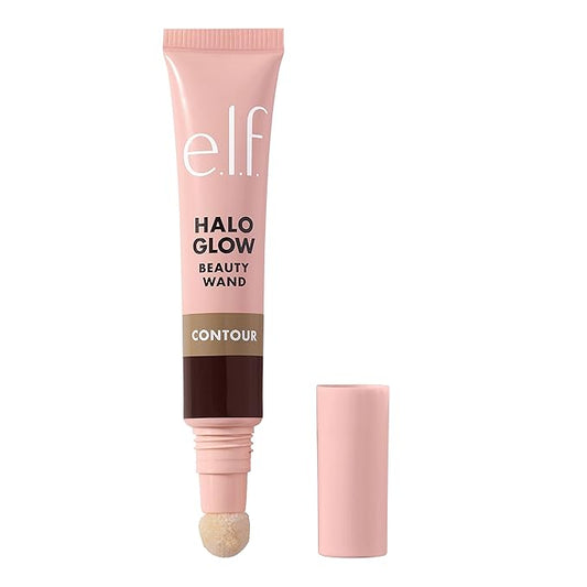 e.l.f. Halo Glow Contour Beauty Wand, Liquid Contour Wand For A Naturally Sculpted Look, Buildable Formula, Vegan & Cruelty-free, Deep/Rich-Velvo Beauty