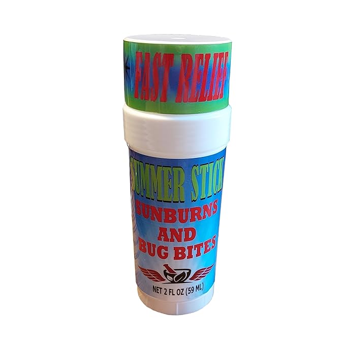 Summer Stick Balm for Sunburns and Bug Bites - Fast Acting and Soothing After Sun Skin Care 2 oz Balm-Velvo Beauty