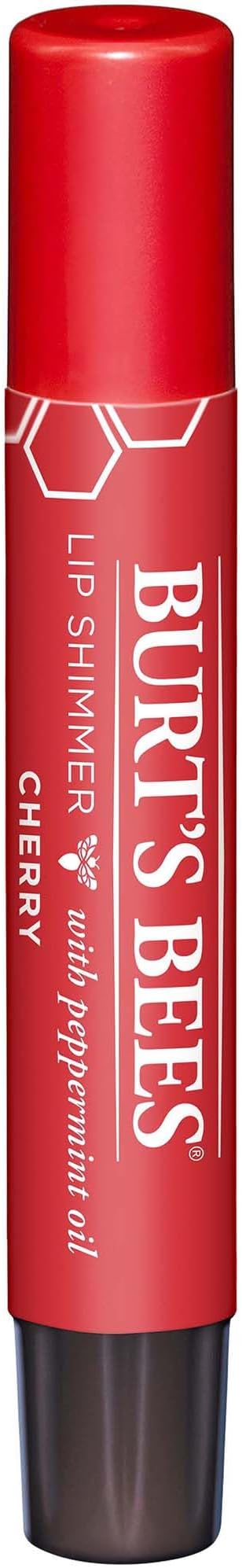 Burt's Bees Lip Shimmer, Cherry, 0.09 Ounces each (Value Pack of 8)-Velvo Beauty