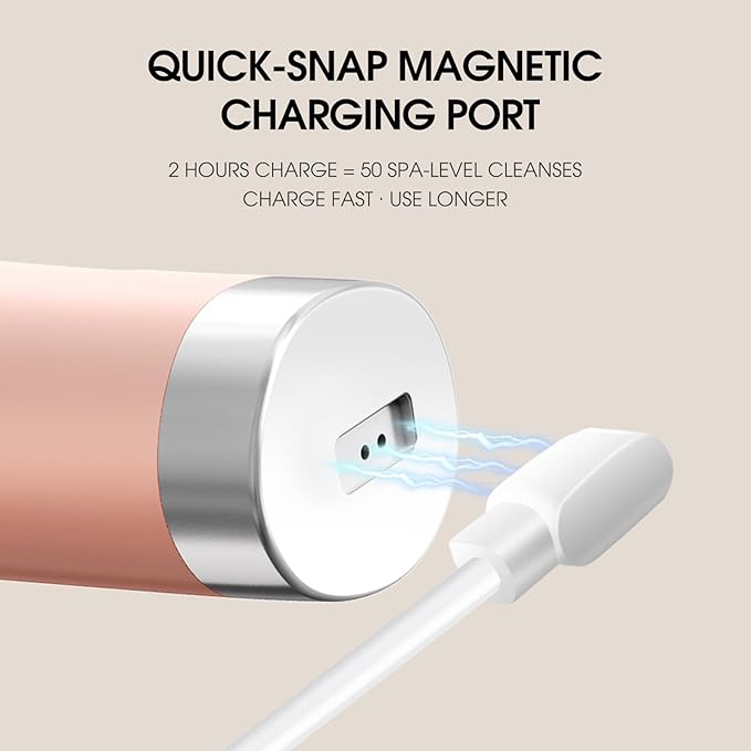 Facial Cleansing Brush,Silicone Face Scrubber,Pore Scrubber for Women Men,IPX7 Waterproof Exfoliating Face Brush,Rechargeable Electric Face Scrub,Pink-Velvo Beauty