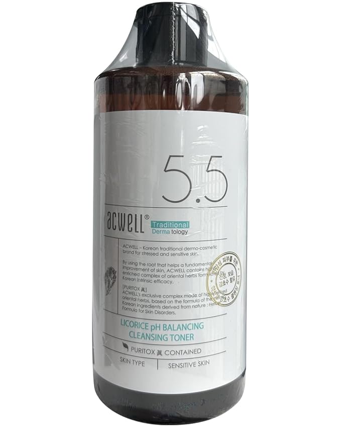ACWELL Licorice pH Balancing Korean Toner for Cleansing 10.14 fl.oz. - Alcohol-Free PH5.5 Hydrating Facial Astringent - Skin Clarifying & Hydration Boosting Toner-Velvo Beauty