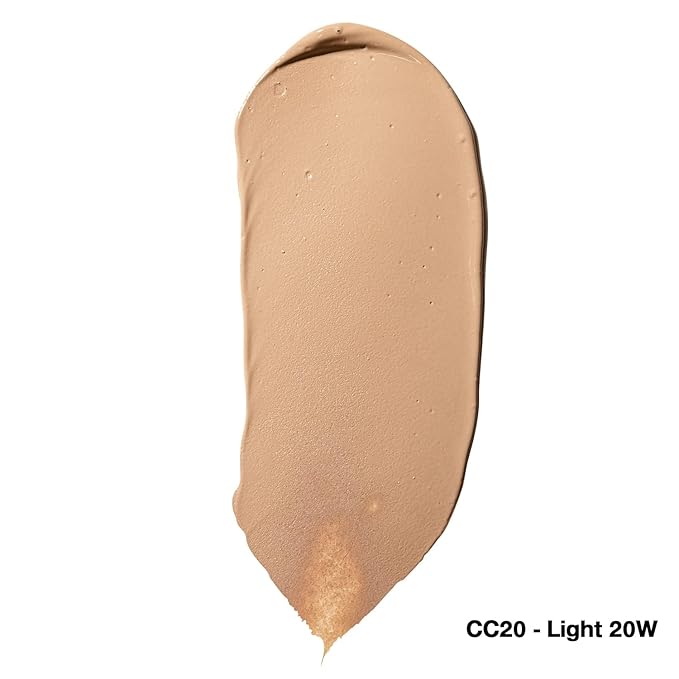 Palladio Full-Coverage Color Correction CC Cream, Oil-Free with Peptides & Vitamin C, Best for Correcting Redness and Uneven Skin Tone, Buildable Foundation Coverage (Light 20W)-Velvo Beauty