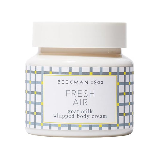 Beekman 1802 Whipped Body Cream, Fresh Air - Scented - 8 oz - Intensely Hydrating & Softens Skin - With Goat Milk - Good for Sensitive Skin - Cruelty Free-Velvo Beauty