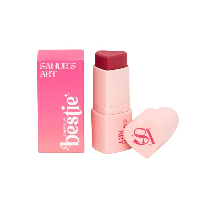 Bestie Blush Balm Stick Heart Shaped for Cheeks-Velvo Beauty