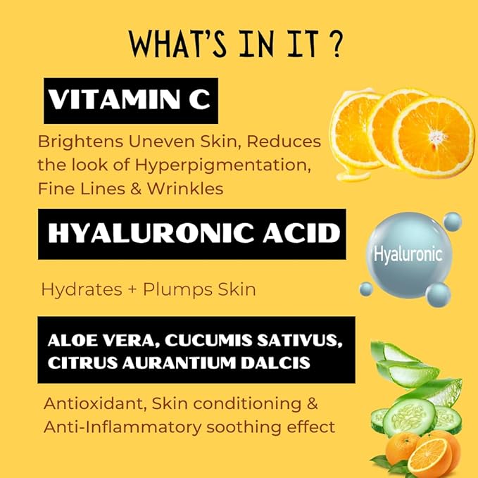 Vitamin C Serum, Sulphate-Free, Organic+ Natural Formula, Brightens Uneven Skin, Made In Canada, 29.5ml-Velvo Beauty
