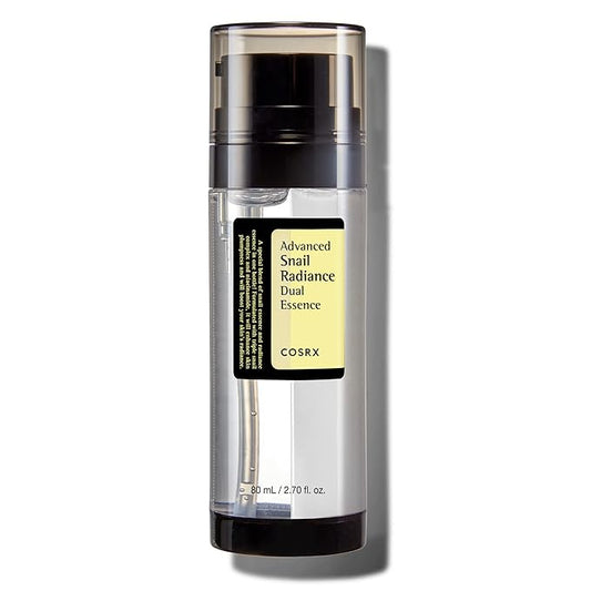 COSRX Niacinamide 5% + Snail Mucin 74% Dual Essence, Anti aging Face Serum for Dull Skin, Hydrating, Brightening, Repairing, 2.70 fl.oz / 80ml, Sensitive Skin, Not Tested on Animals, Korean Skincare-Velvo Beauty