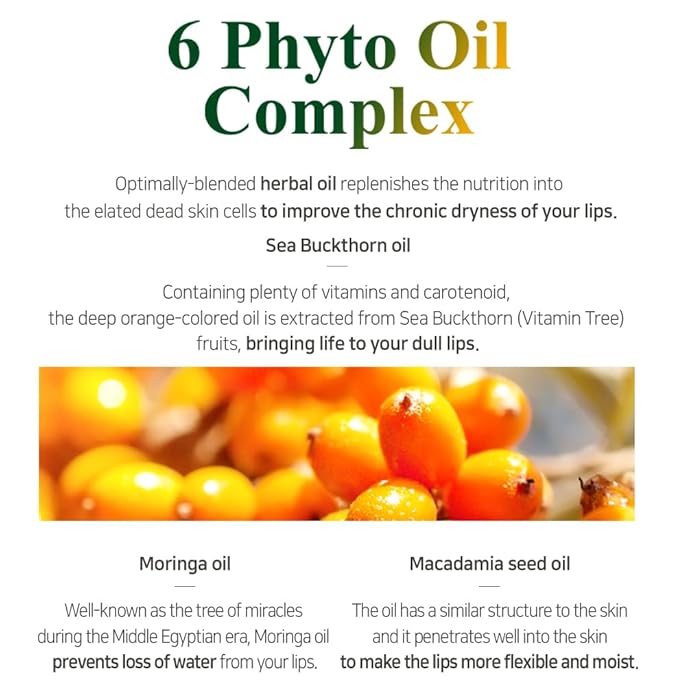 PETITFEE Sleeping Lip Mask Sea Buckthorn Oil 0.53 Oz. | Day & Night Lip Balm, Overnight Lip Mask, Lip Treatment for Dry & Crack Lips, Deep Moisturizing with Vitamin E, Shea Butter, 6 Phyto Oil Complex-Velvo Beauty