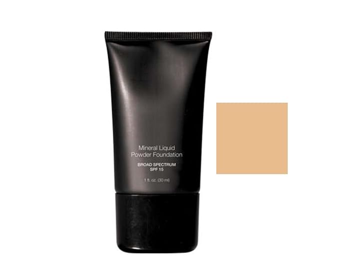 Mineral Liquid Powder Foundation Broad Spectrum SPF 15 (Almond)-Velvo Beauty