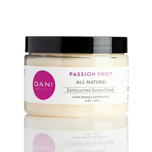Naturals Sugar Scrub – Pure & Gentle Exfoliation with Juicy Passion Fruit Scent. Organic sugar, shea butter, and nourishing oils for smooth, soft skin – 14 oz-Velvo Beauty