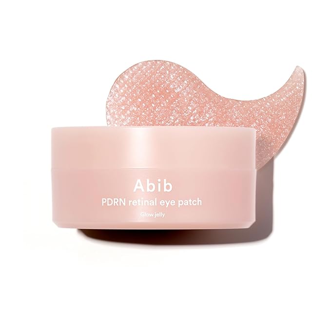 Abib PDRN Retinal Eye Patch Glow jelly 60 Patches, Korean Under Eye Patches for Puffy Eyes and Dark Circles, Anti-Wrinkle, Collagen, Caffeine, Niacinamide-Velvo Beauty