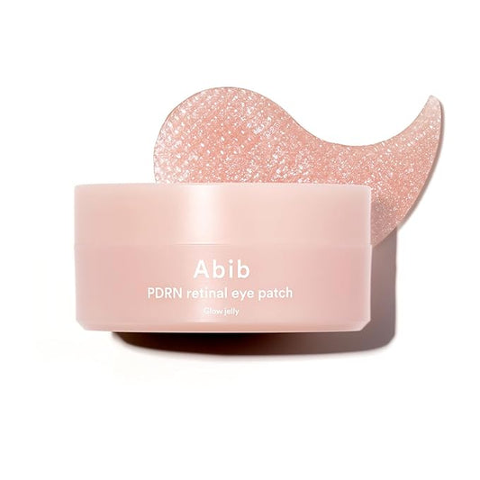 Abib PDRN Retinal Eye Patch Glow jelly 60 Patches, Korean Under Eye Patches for Puffy Eyes and Dark Circles, Anti-Wrinkle, Collagen, Caffeine, Niacinamide-Velvo Beauty
