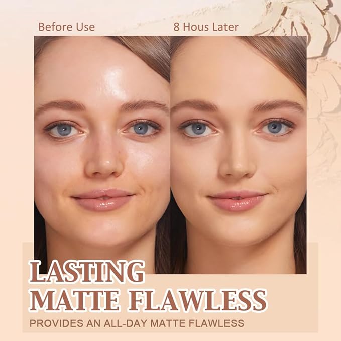 evpct Kaely Oil Control Pressed Face Powder, Get Smooth Flawless Fine Lines and Lightweight Finishing Foundation, Control Shine Long Lasting Waterproof Face Setting Powder Cosmetic, 11 Radiant Honey-Velvo Beauty