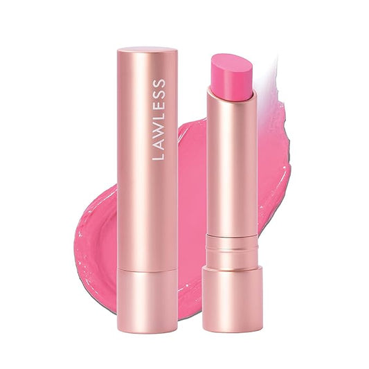 "LAWLESS Forget the Filler Lip Plumping Line-Smoothing Tinted Balm, Baby Doll, Pink, 0.09 Ounce"-Velvo Beauty