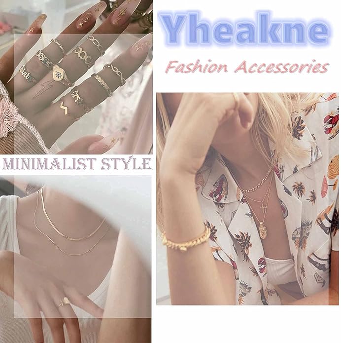 Boho Layered Moonstone Necklace Chain Gold Moon Pendant Necklace Black Hexagonal Stone Necklace Jewelry for Women-Velvo Beauty