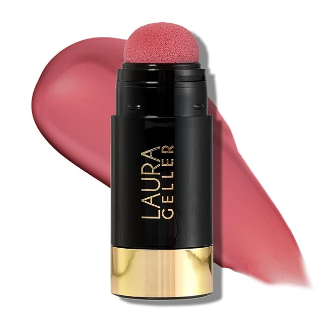 LAURA GELLER NEW YORK Serum Blush Tint, Lightweight Liquid Blush for Cheeks, Weightless Watercolor Sheer Finish, Beautiful Blossom-Velvo Beauty