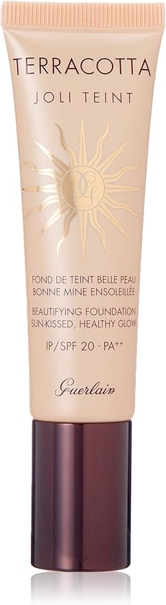 Guerlain Terracotta Joli Teint Beautifying SPF 20 Foundation, Natural, 1 Ounce-Velvo Beauty