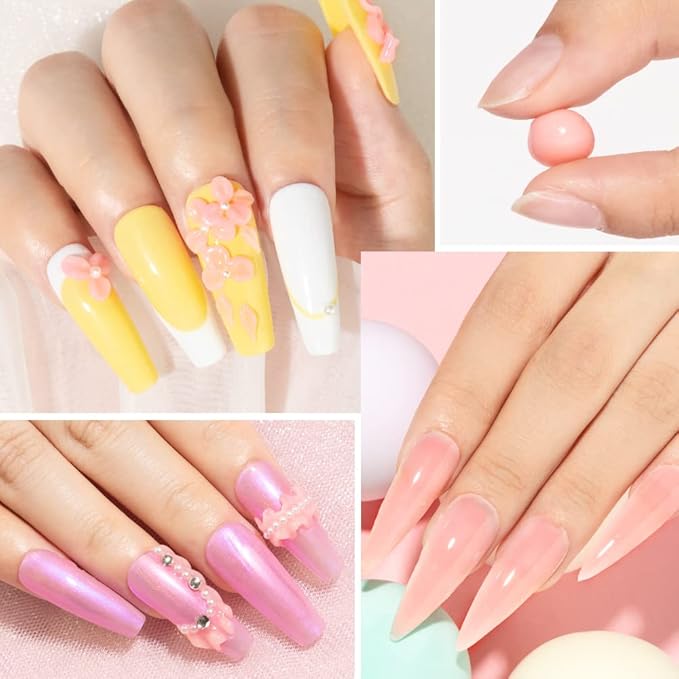 MIZHSE Solid Builder Gel for Nails, Nude Pink Non-Sticky Sculpting Gel, 3D Nail Art Building Carving Modeling Hard Nail Extension Soak Off UV/LED Nail Art Salon Home DIY 15g-Velvo Beauty