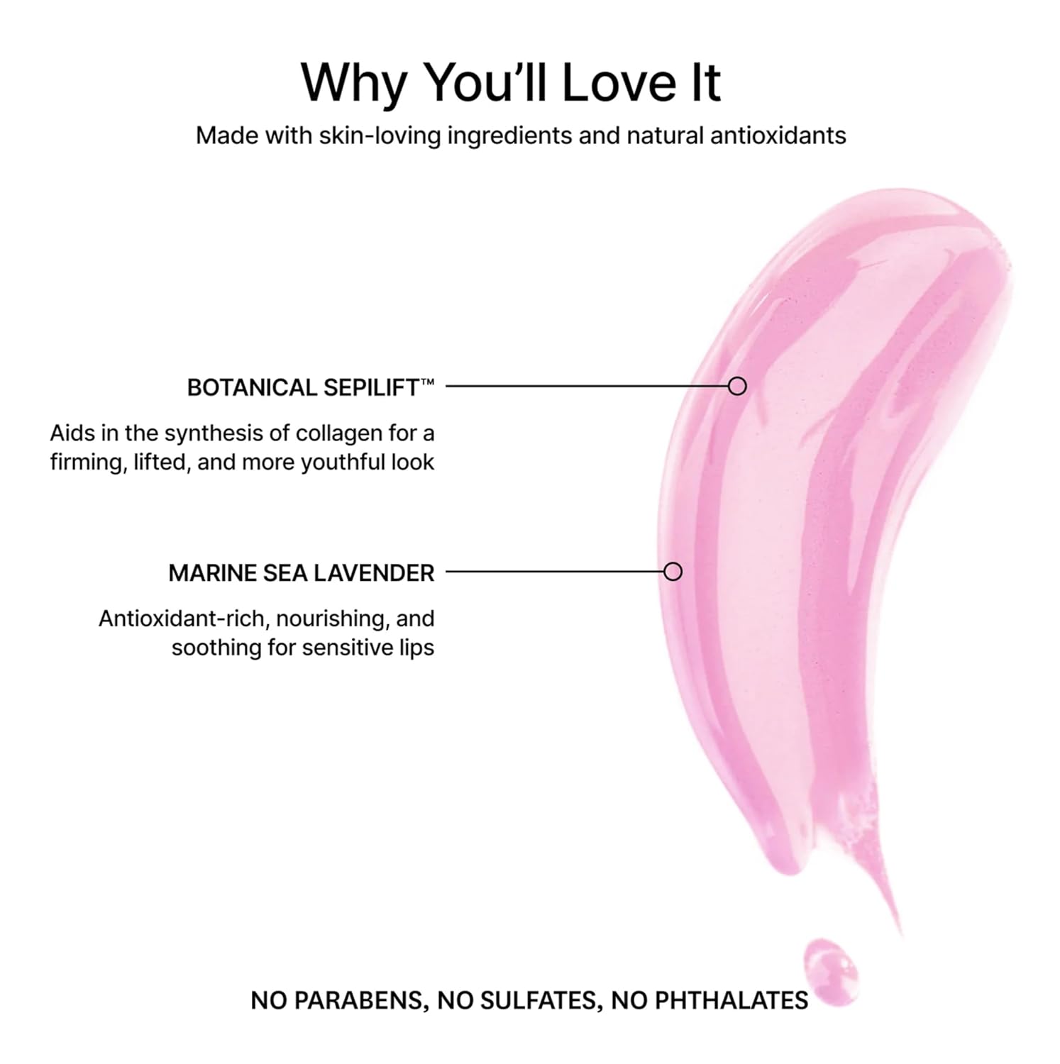 Jillian Dempsey Lip Gloss: Enhance, Hydrate & Smooth Lips with Firming & Plumping Benefits, Vegan, 12ml | Bubble Pink-Velvo Beauty