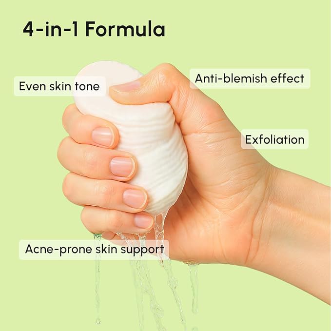 MAREE Blemish Toner Polishes - Daily Facial Radiance Toner Polish - Witch Hazel Pads Acne Face Toning - Acne Skin Care with BHA Salicylic Acid - Blemish Clearing Witch Hazel Wipes-Velvo Beauty