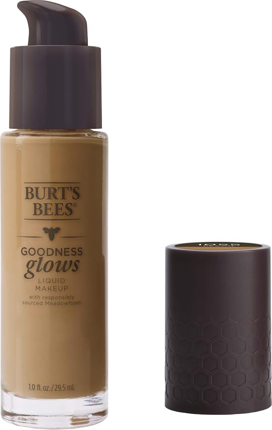Burt's Bees Goodness Glows Liquid Makeup, Pecan - 1.0 Ounce-Velvo Beauty