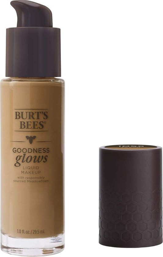 Burt's Bees Goodness Glows Liquid Makeup, Pecan - 1.0 Ounce-Velvo Beauty