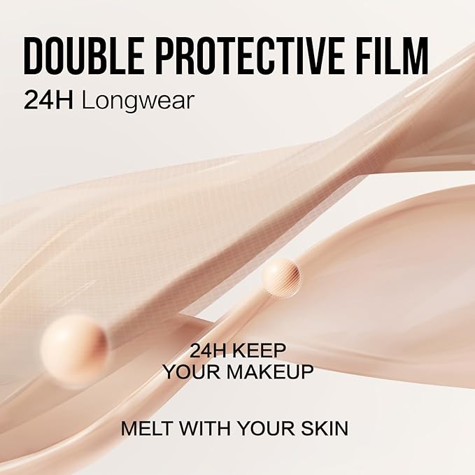 Moisture Air Cushion Cream Face Foundation Makeup, Lightweight, Full Dewy Coverage, Builable Glow, Finish Foundation with Hyaluronic acid, W01 Natural Warm For Dry Skin (Refill Included)-Velvo Beauty