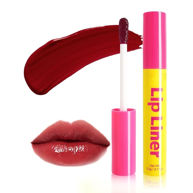 Lip Stain - Lip Stain Peel Off Long-Lasting with Matte Finish Waterproof & Transfer-Proof, Lip Liner Moisturizing & Nourishing Non-Stick Cup Highly Pigmented Color Lip Tint (03 Magenta)-Velvo Beauty
