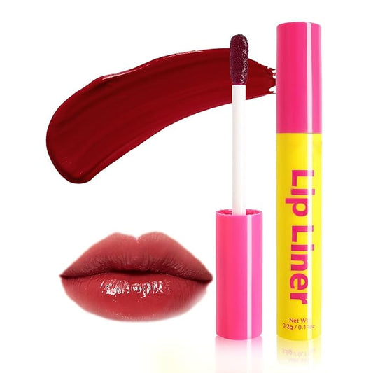 Lip Stain - Lip Stain Peel Off Long-Lasting with Matte Finish Waterproof & Transfer-Proof, Lip Liner Moisturizing & Nourishing Non-Stick Cup Highly Pigmented Color Lip Tint (03 Magenta)-Velvo Beauty