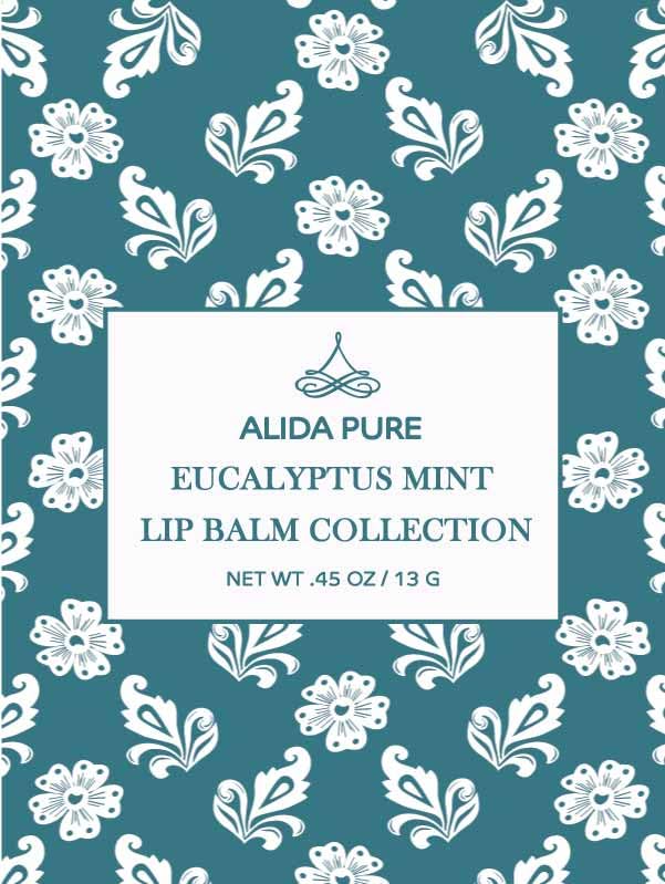 Eucalyptus Mint Lip Balm Collection, Vegan Lip Balm Set, Beeswax Free, with Avocado Oil, Organic Jojoba Oil, and Vitamin E, Natural Moisturizer for Dry, Chapped Lips, 3 Tube Set-Velvo Beauty
