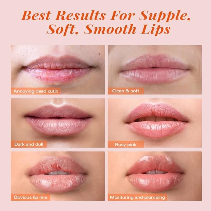 ANAIRUI Lip Mask Set, Lip Exfoliator Scrub & Moisturizer,Grapefruit Lip Care Kits With Lip Sleeping Mask & Sugar Lip Scrub, Lip Overnight Plumper Set for Dry, Chapped Lips-Velvo Beauty