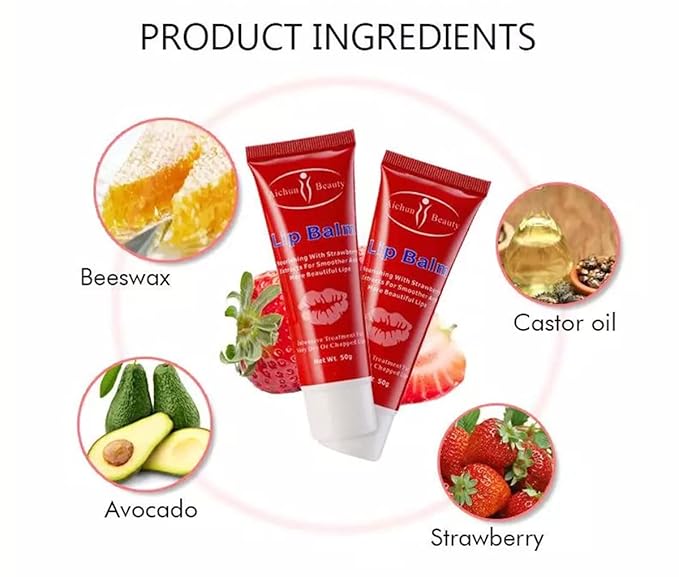 AICHUN BEAUTY Moisturizing Lip Balm Strawberry Smoother Dry Chapped Lips 50g/1.76oz-Velvo Beauty