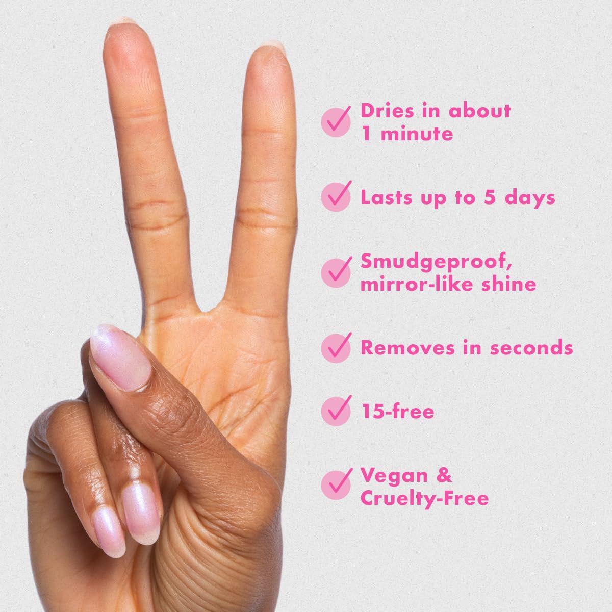 Olive & June Quick Dry Nail Polish | Instant Fast-Drying Smudgeproof Color | 15-free Vegan Cruelty-Free Formula | Lasts up to 5 Days |Salon-Quality Manicure Pedicure at Home |Baroque Pearly Iridescent-Velvo Beauty