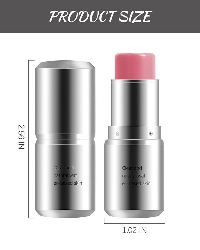 Peach Pink Cream Blush Stick, Monochromatic Multi-Blush Stick for Cheeks & Highlighter, Pigmented Long Lasting Smooth Natural Cheek Tint, Matte and Dewy Finish, Vegan & Cruelty-Free for All Skin-04-Velvo Beauty