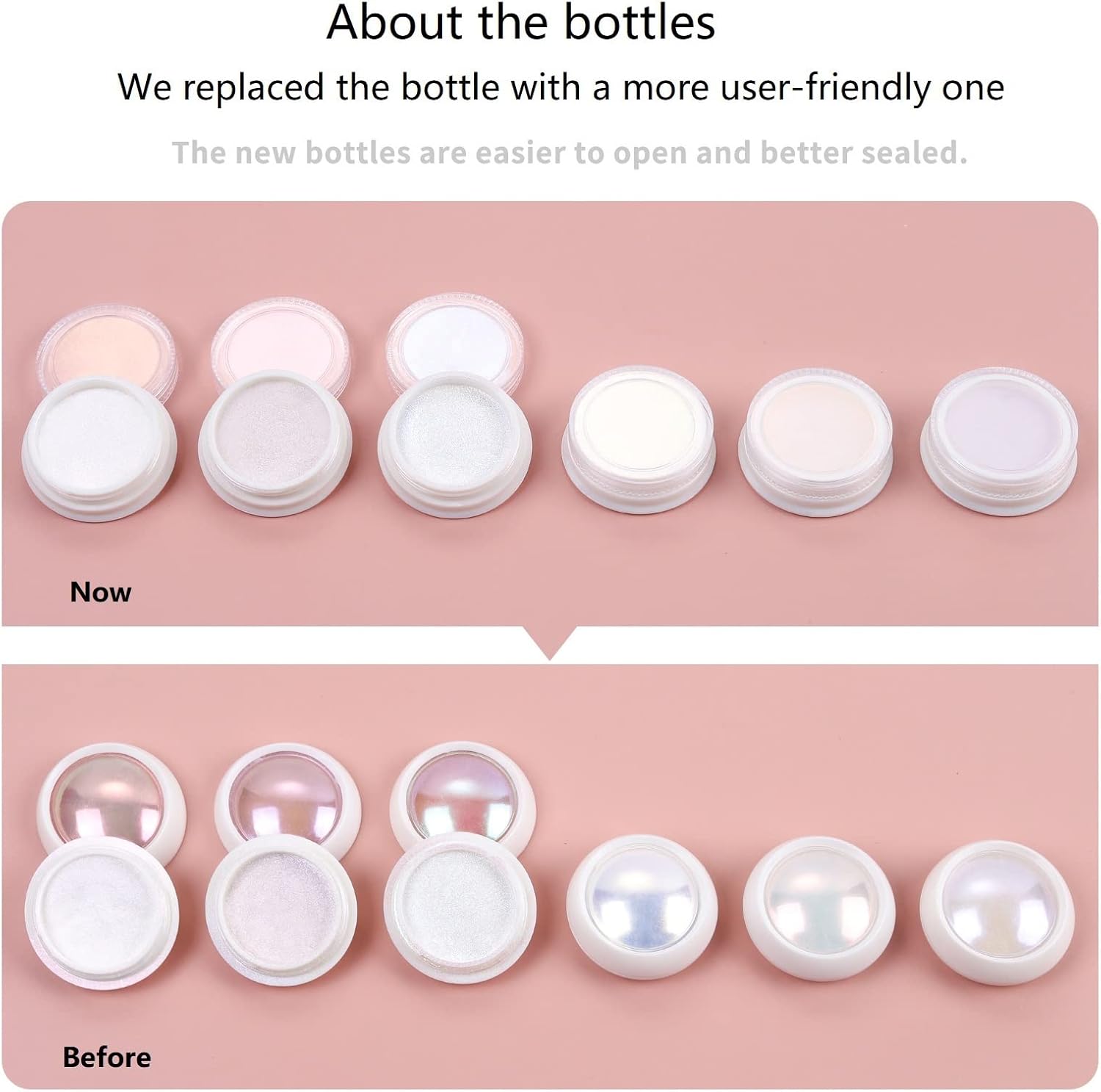 Artdone 6pcs Chrome Nail Powder White Pearl Unicorn Mermaid Aurora Nail Powder,Iridescent Chameleon Effect Nail Color Metallic Mirror Chrome Powder Kit for Nail Art Gel Polish kit-Velvo Beauty