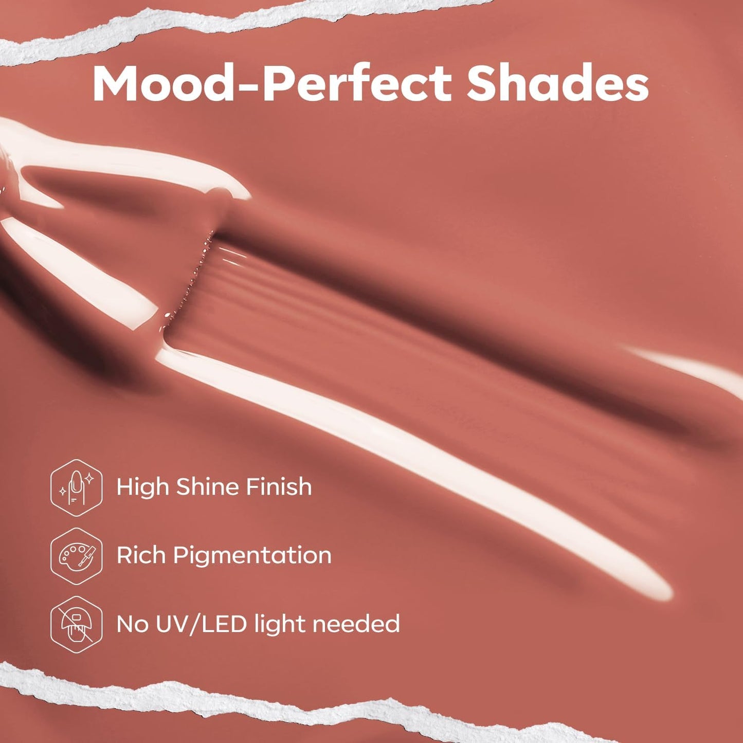 modelones Brown Nail Polish, Neutral Dark Nude 15 ml Quick Dry Nail Lacquer Strengthener Chip Resistant Long Last Shine Fingernail Toe Nail Art DIY Home Travel Manicure Gift for Women Girls 0.5 Fl Oz-Velvo Beauty