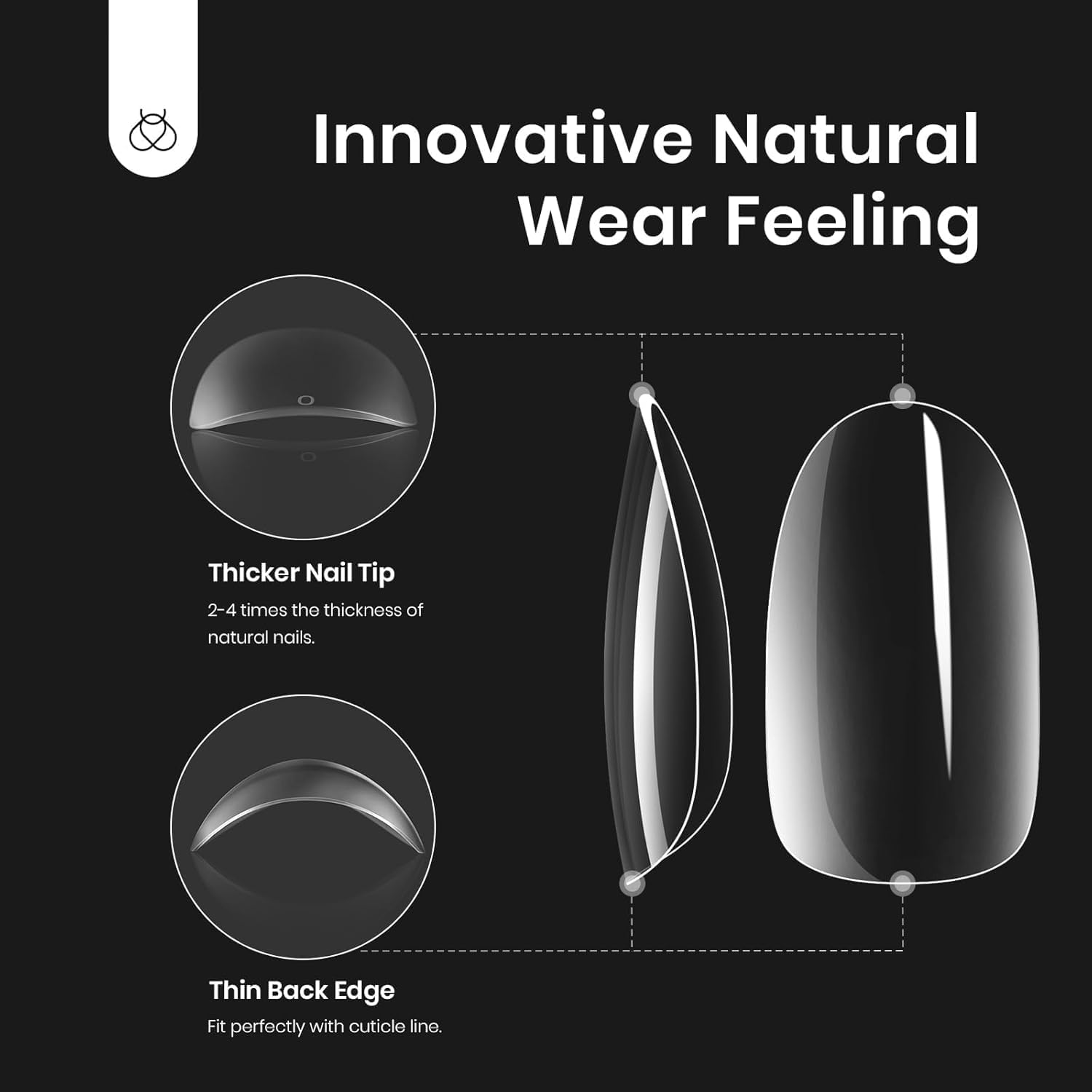 Beetles Nail Tips 240 Pcs Short Oval Nail Kit 5 In 1 Nail Glue Base Gel Uv Led Lamp Press on Nails Easy Nail Extension Set for Women-Velvo Beauty