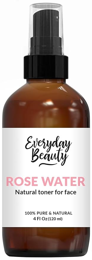 Rose Water Facial Toner - Alcohol-Free Vegan All Natural Refreshing Spray Mist for Face and Hair - Uplifts, Calming & Soothing for All Skin Types 4oz with Fine Mist Cap-Velvo Beauty