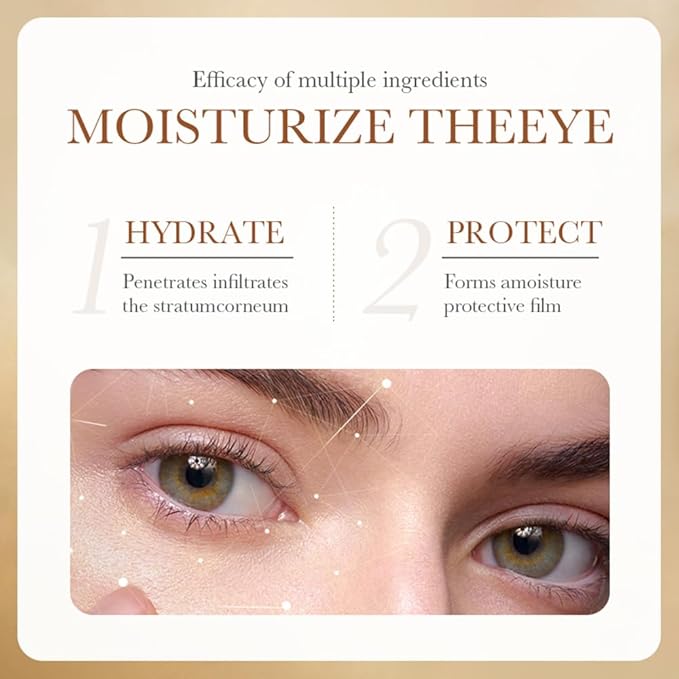 24K Gold Under Eye Patches (5 Pairs) - Black Truffle Under Eye Mask with Newly Upgraded 3D Wrap-around Design, Specifically for Canthus Wrinkles and Dryness Around the Eyes (Gold)-Velvo Beauty