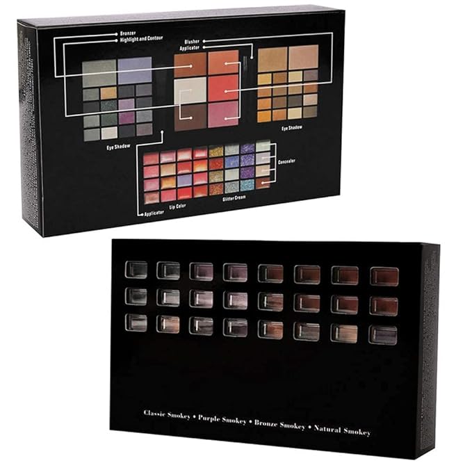 Makeup Kit for Women Full Kit including 36 Eyeshadow Makeup,16 Lip Gloss,12 Glitter Cream, 4 Concealer, 3 Blusher,1 Bronzer, 2 Highlight and Contour - All in One Makeup Kit 74 Colors-Velvo Beauty