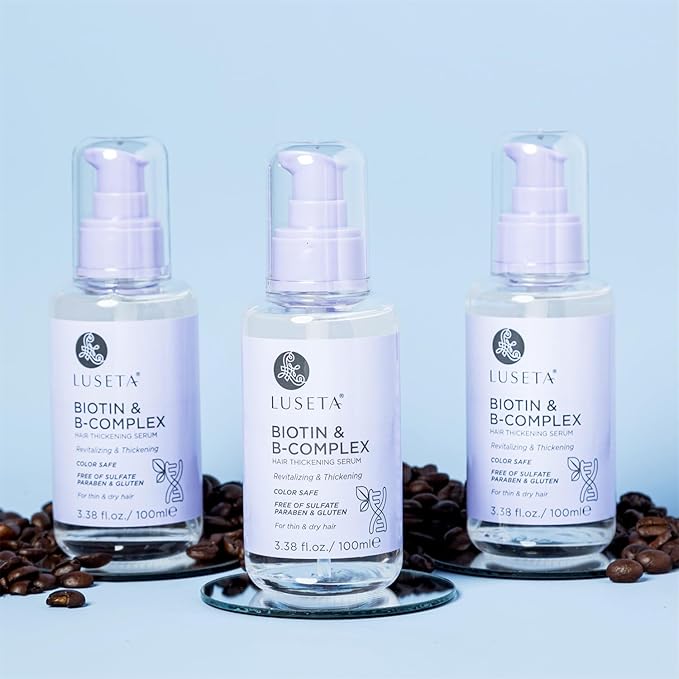 Luseta Biotin B-Complex Hair Oil Thickening & Strengthening for Thin and Dry Hair Promote Hair Growth 3.38oz-Velvo Beauty