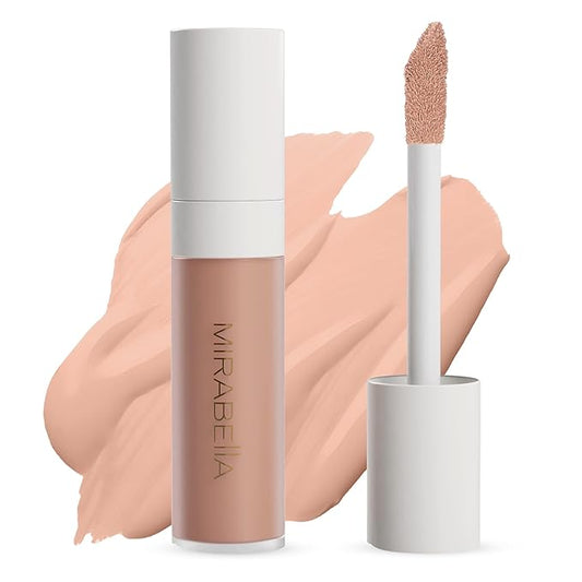 Mirabella Invincible For All Perfecting Under Eye Concealer Full Coverage - Hydrating Makeup Concealer for Dark Circles, Fine Lines & Wrinkles w/Hyaluronic Acid - Light L110-Velvo Beauty