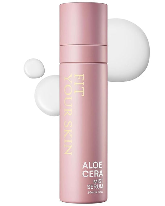 Aloe Cera Mist Serum - Vegan Hydrating Face Spray with Aloe Vera and Ceramide for Rough and Dry Skin - Refreshing & Hydrating Facial Mist - Fresh Herb Citrus Scent, 2.7 fl.oz.-Velvo Beauty