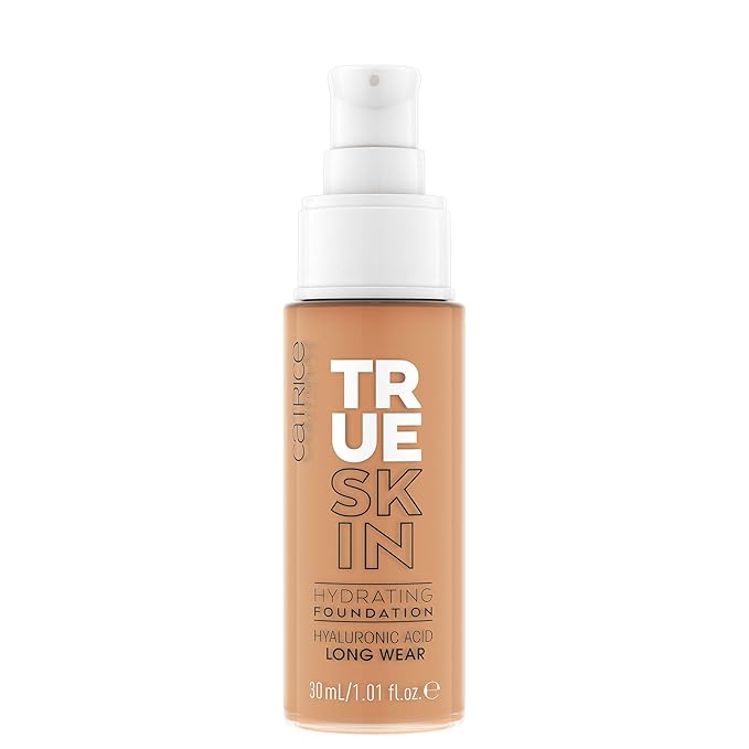 Catrice | True Skin Hydrating Foundation | Lightweight Buildable Coverage with Hyaluronic Acid and Watermelon Seed Oil | Vegan & Cruelty Free (070 | Warm Caramel)-Velvo Beauty