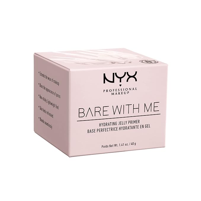 NYX PROFESSIONAL MAKEUP Bare With Me Hydrating Jelly Primer, Vegan Face Primer-Velvo Beauty