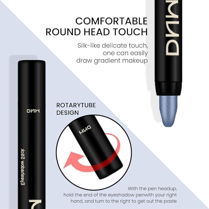 evpct 2Pcs Cream Eyeshadow Sticks Set for Eyes Sky Blue & Greenish Cyan Shimmer Eye Crayon Shadow Brightener Stick Pencil Pen Bulk sombras en crema para ojos 10+12-Velvo Beauty