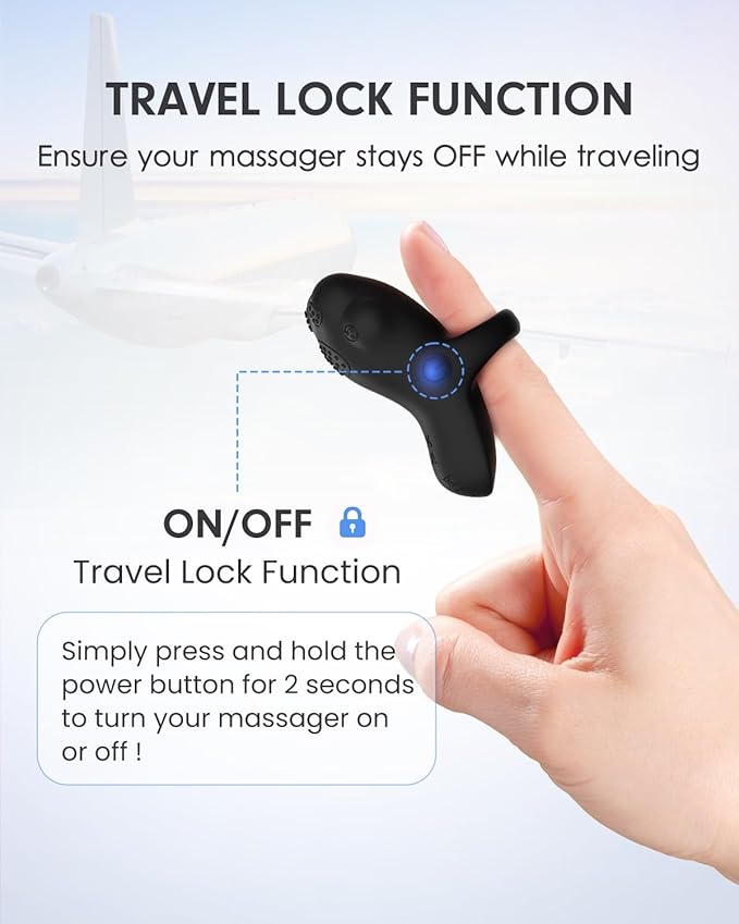 Portable Facial Massage Ball, Waterproof Rechargeable Powerful Multifunctional Eye Face Finger and Neck Massager, Black-Velvo Beauty