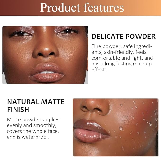 Pressed Matte Face Powder Makeup & Setting Powder for Poreless Wrinkle Blurring Contour Concealer Finishing,Lightweight,High Coverage,Shine Control, N.W 10g (05)-Velvo Beauty