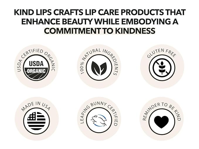 Kind Lips Lip Balm - Nourishing & Moisturizing Lip Care with Shea Butter, Beeswax & Vitamin E | Georgia Peach Flavor | 0.15 Oz (Pack of 3)-Velvo Beauty
